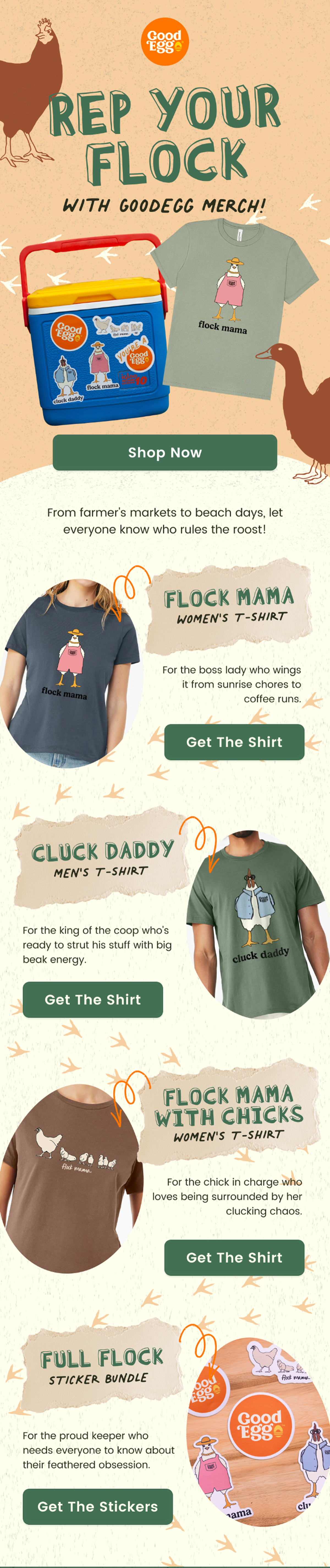 GoodEgg — Rep Your Flock merch